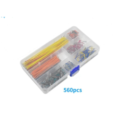 Kit 560 pe&ccedil;as de fios jumper para protoboard com caixa