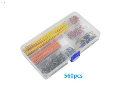 Kit 560 pe&ccedil;as de fios jumper para protoboard com caixa - Imagem 1
