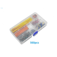 Kit 560 pe&ccedil;as de fios jumper para protoboard com caixa