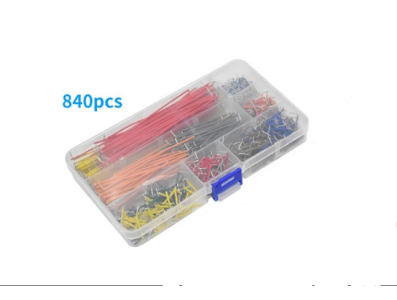 Kit 840 cabos jumper para protoboard com caixa - Imagem 1