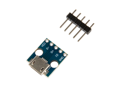 M&oacute;dulo de alimenta&ccedil;&atilde;o 5V para breadboard com conector Micro USB MCU - Imagem 7
