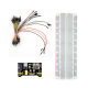 Breadboard 830 pontos com m&oacute;dulo de alimenta&ccedil;&atilde;o e 65 cabos jumper - Thumb - 5