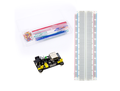 Protoboard 830 pontos + M&oacute;dulo de Alimenta&ccedil;&atilde;o + 140 Cabos Jumper - Imagem 5