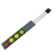 Teclado de membrana matricial 1x4 4 teclas, 12V, 107x20x0,8 mm para Arduino - Thumb - 1