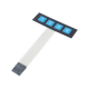 Teclado matricial de membrana 1x4, 4 teclas, painel de controle SCM - Thumb - 6