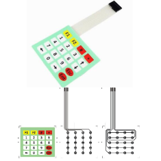 Teclado matricial de membrana 4x5, 20 teclas