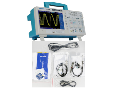 Oscilosc&oacute;pio de Armazenamento Digital Hantek DSO5102BMV 100 MHz 1 GSa/s 2 canais 2M V&iacute;deo integrado Mem&oacute;ria Flash 2 GB Plugue EU - Imagem 1