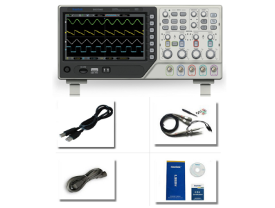 Oscilosc&oacute;pio Digital de Armazenamento Hantek DSO7082B 80 MHz 2 canais Plug UE - Imagem 1