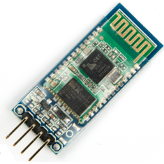 M&oacute;dulo Bluetooth HC-06 4 pinos (Slave) sem bot&atilde;o, compat&iacute;vel com Arduino