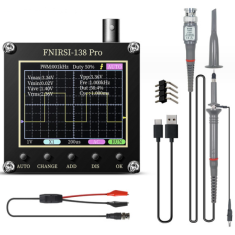 Oscilosc&oacute;pio digital FNIRSI-138 Pro vers&atilde;o avan&ccedil;ada P6100, instrumento de medi&ccedil;&atilde;o