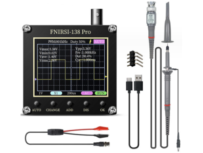 Oscilosc&oacute;pio digital FNIRSI-138 Pro vers&atilde;o avan&ccedil;ada P6100, instrumento de medi&ccedil;&atilde;o - Imagem 1