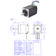Motor de passo NEMA11 JK28HS45-0674, passo 1,8&deg;, eixo redondo, cabo 300 mm - Thumb - 1