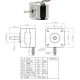 Motor de passo NEMA17 JK42HS34-0404, eixo redondo, 1,8&deg; - Thumb - 1