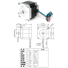 Motor de passo NEMA23 JK57HS41-2804