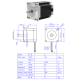 Motor de Passo NEMA23 JK57HS76-2804-05 - Thumb - 1