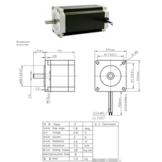 Motor de passo NEMA 23 JK57HS112-3004-03