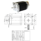 Motor de passo h&iacute;brido 2 fases JK86HS115-6004-05, 86 (NEMA34) - Thumb - 1
