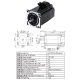 Motor de passo h&iacute;brido 57 mm SL57STH76-3004A-BH - Thumb - 1
