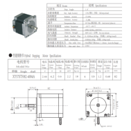 Motor de passo h&iacute;brido SL57STH82-4004A 57 mm