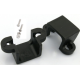Suporte fixo pl&aacute;stico preto para motor N20 com parafuso - Thumb - 1