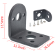 Suporte fixo 25 mm para motor DC com engrenagem 370 - Thumb - 1