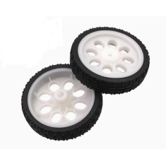 Roda pneu 65 mm x 15 mm para motor TT DIY