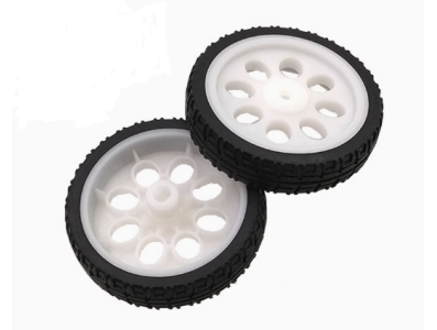 Roda pneu 65 mm x 15 mm para motor TT DIY - Imagem 1