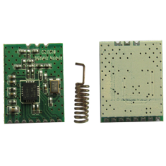 M&oacute;dulo transceptor sem fio CC1101 868 MHz com antena e furo parcial