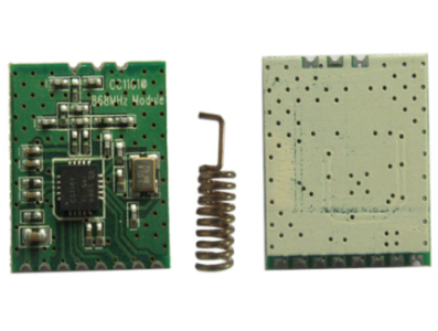 M&oacute;dulo transceptor sem fio CC1101 868 MHz com antena e furo parcial - Imagem 1