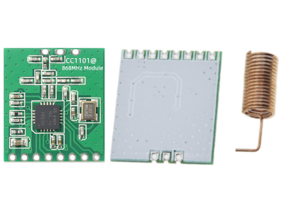 M&oacute;dulo transceptor sem fio CC1101 868 MHz com antena e furo redondo - Imagem 7