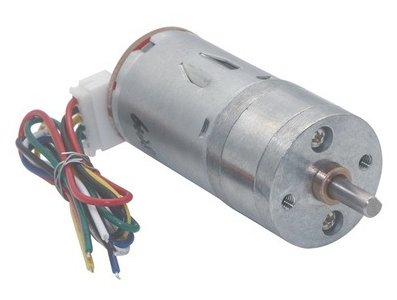 Motor redutor DC 25GA-370 12V 16 RPM com encoder - Imagem 1