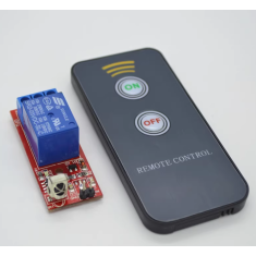 M&oacute;dulo Rel&eacute; 1 Canal 5V DC com Controle Remoto Infravermelho (IR)