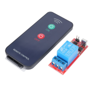 M&oacute;dulo Rel&eacute; 1 Canal DC 12V com Controle Remoto Infravermelho (IR)