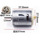 Motor de engrenagem DC escovado RS-385 24V 7000 RPM &Oslash;27,6 mm - Thumb - 1