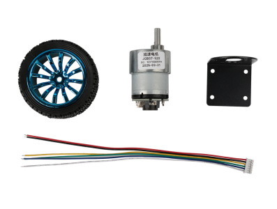 Motor com redutor JGB37-520 12V 76 RPM com encoder - Kit Smart Car DIY - Imagem 1