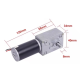 Motor DC 12V 5840-31ZY redutor por rosca sem-fim, eixo 8 mm (D8MM), 250 RPM, torque elevado - Thumb - 1