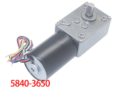 Motor DC sem escovas 24V 470 rpm com redu&ccedil;&atilde;o por engrenagem worm 5840-3650 - Imagem 1