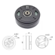 Motor Brushless DC GB6010+AS5600 12 a 24 V rotor externo pancake com design oco de 12,6 mm - Thumb - 1