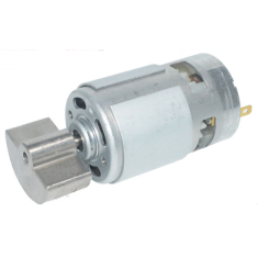 Motor de engrenagem vibrat&oacute;rio Sector 775 DC12 4000 RPM formato em setor, alta velocidade e forte vibra&ccedil;&atilde;o, com cabe&ccedil;ote vibrat&oacute;