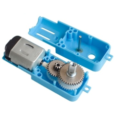 Motor de Engrenagens Met&aacute;licas TT Azul 3 a 6 V DC 110 RPM Redutor de Velocidade 1:90