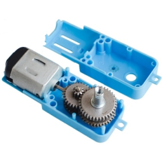 Motor TT de engrenagem met&aacute;lica azul DC 3V a 6V 110 RPM redutor 1:90
