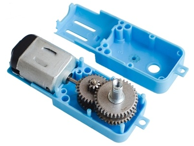Motor TT de engrenagem met&aacute;lica azul DC 3V a 6V 110 RPM redutor 1:90 - Imagem 1