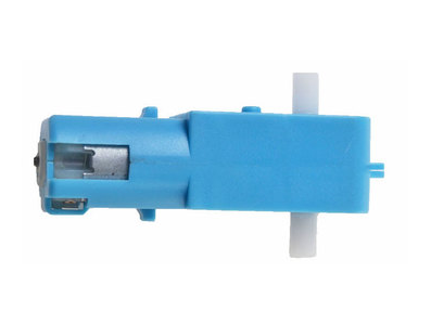 Motor de engrenagem TT DC 3V-6V 600 RPM azul com caixa pl&aacute;stica - Imagem 1