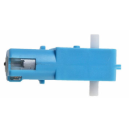 Motor de engrenagem TT DC 3V-6V 600 RPM azul com caixa pl&aacute;stica