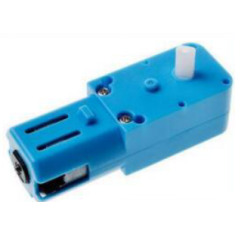 Motor DC TT azul 3&ndash;6V 200 RPM com caixa de engrenagens pl&aacute;stica