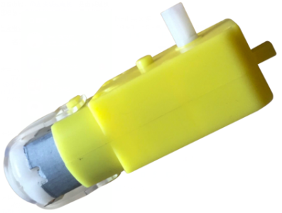 Motor de Engrenagem Smart Car Branco Eixo &Uacute;nico DC 3V a 6V - Imagem 1