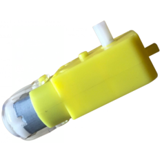 Motor de Engrenagem DC 3V a 6V para Smart Car, eixo &uacute;nico, branco