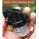 Motor redutor DC Clock 7 6&ndash;12V 60&ndash;120 rpm com engrenagem sem-fim (worm) - Thumb - 1
