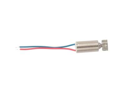 Motor de vibra&ccedil;&atilde;o DC miniatura 1,5 a 3 V 4&times;8 mm com copo oco e tubo transparente e fios vermelho e azul aprox. 20 mm - Imagem 1