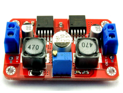 M&oacute;dulo Step-down e Step-up LM2577S + LM2596S Energia Solar Vermelho - Imagem 1